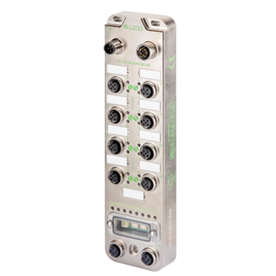 FCEN-16UP-M12-M ELCO FIELDBUS I/O MODULE COMPACT67, MULTIPROTOCOL, 16 DI/DO, PNP, 8XM12 A-CODE 5PIN, 2XM12 D-CODE 4PIN, 2XM12 L-CODE 5PIN, METAL, IP67